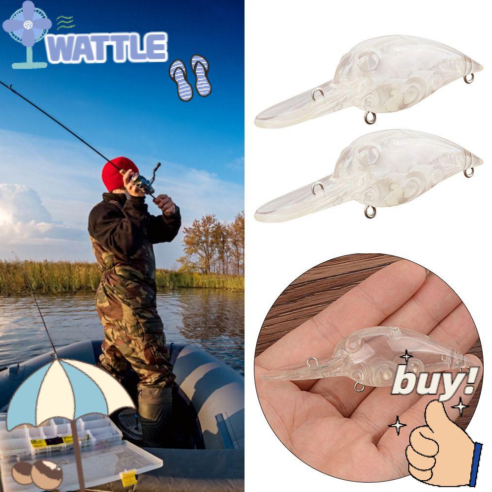 WTTLE Set 5 Mồi Giả Trong Suốt Câu Cá