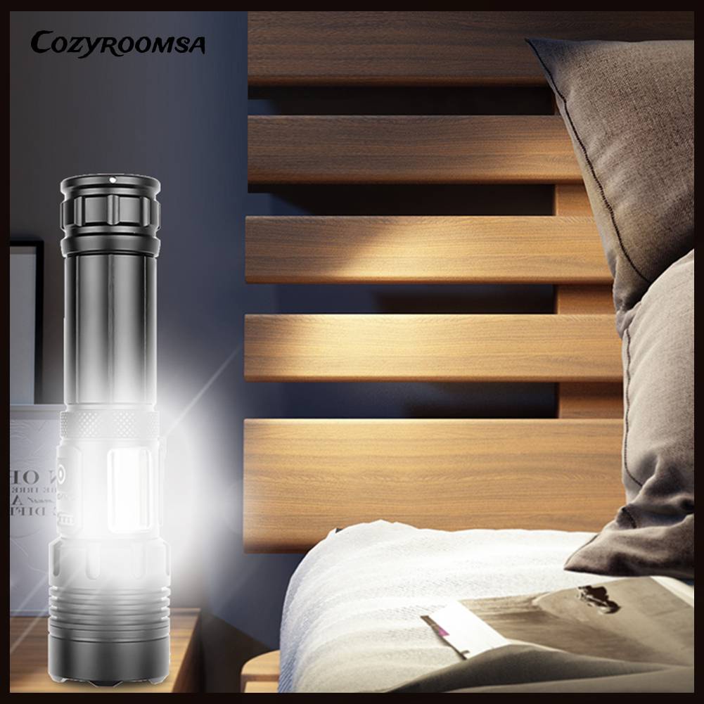 Đèn Pin XHP70 / XHP160 COB LED 1500LM / 1800LM Chống Thấm Nước IPX4 Sạc USB Tiện Dụng