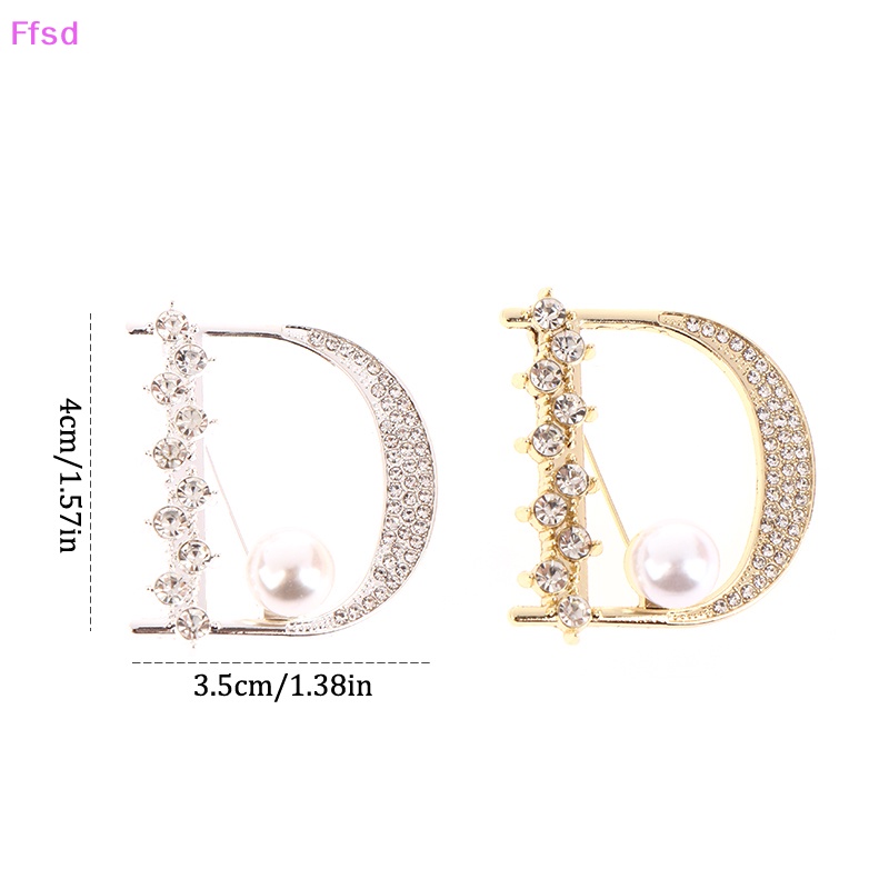 {Ffsd} Trâm Cài Áo Nhỏ Thiết Kế Chữ D Chưa Phai Cài Nút Cho Nữ Hàng Ngày Làm Quà Tặng Trang Sức Cho Bạn Gái *