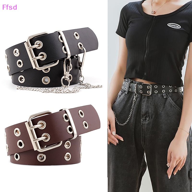 Thắt Lưng Dây Xích Phối Khóa Cài Đa Năng Phong Cách Punk Cổ Điển Thời Trang Cho Nữ