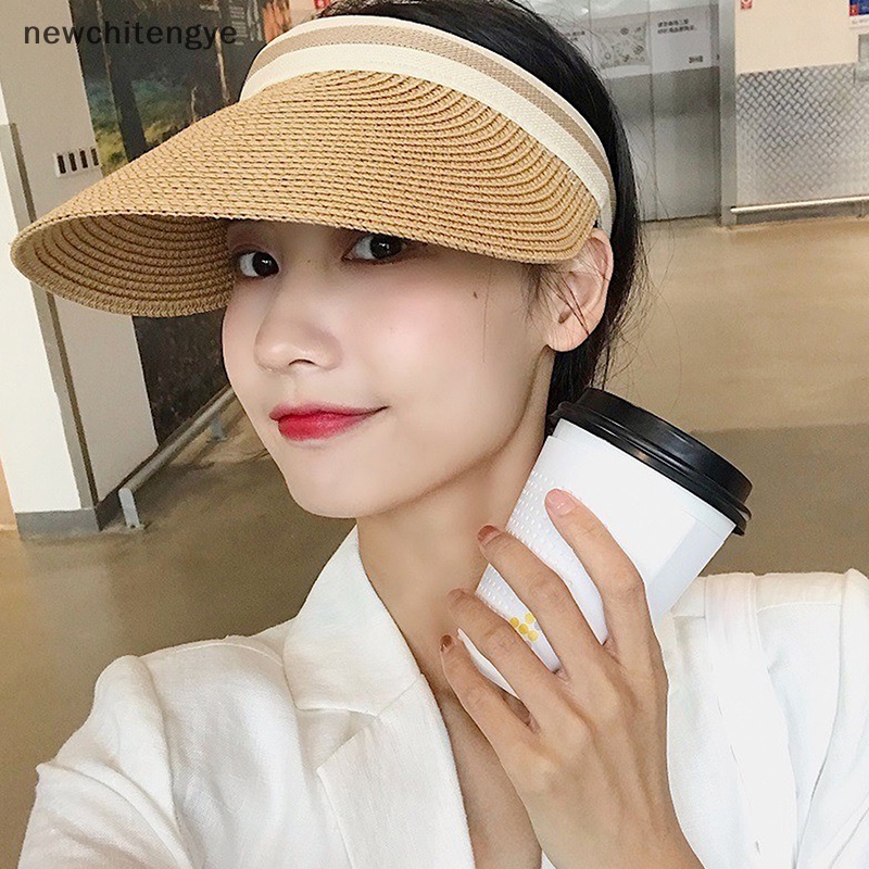 Mũ Cói Chống Nắng Hở Chóp Thời Trang Mùa Hè Cho Nữ