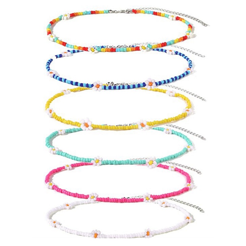 Set 6 Vòng Cổ Choker Phong Cách Boho Dễ Thương Cho Nữ