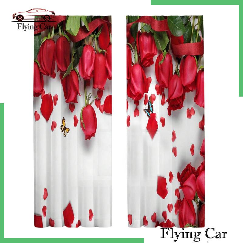 Rèm Cửa 52wx95L In Họa Tiết Dùng Trang Trí Phòng Ngủ / Nhà Bếp