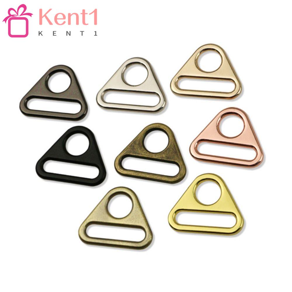 KENT1 Set 8 Móc Khóa Dây Thắt Lưng Túi Xách Hình Tam Giác 4 Màu Sắc Bằng Kim Loại