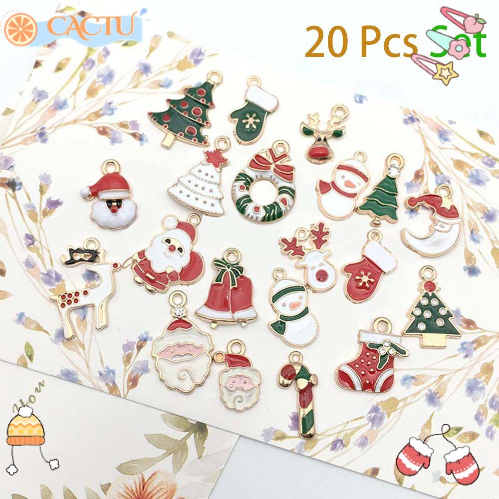 CACTU Set 20 Phụ Kiện Trang Trí Tóc Phong Cách Giáng Sinh