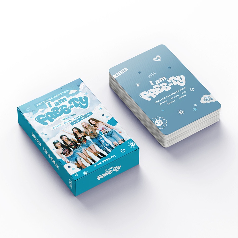 55pcs/box I-DLE I am FREE-TY Photocards Album Lomo Cards GIDLE Kpop Postcards New Arrivals