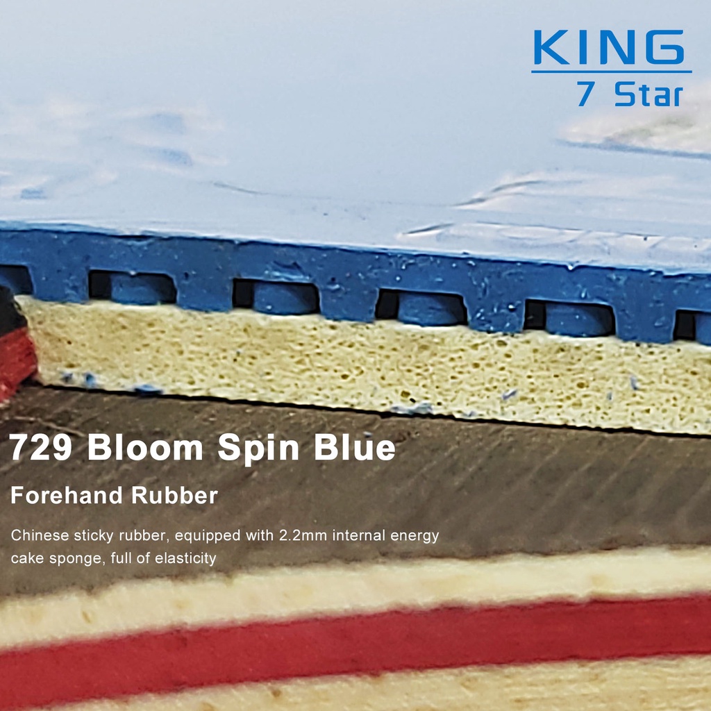 Vợt Bóng Bàn 729 King 6 / 7 Star Bằng Cao Su Dính Phong Cách Mới