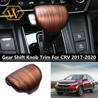 Viền bọc cần số xe hơi honda cr-v crv 2017-2020 bằng nhựa abs họa tiết vân gỗ