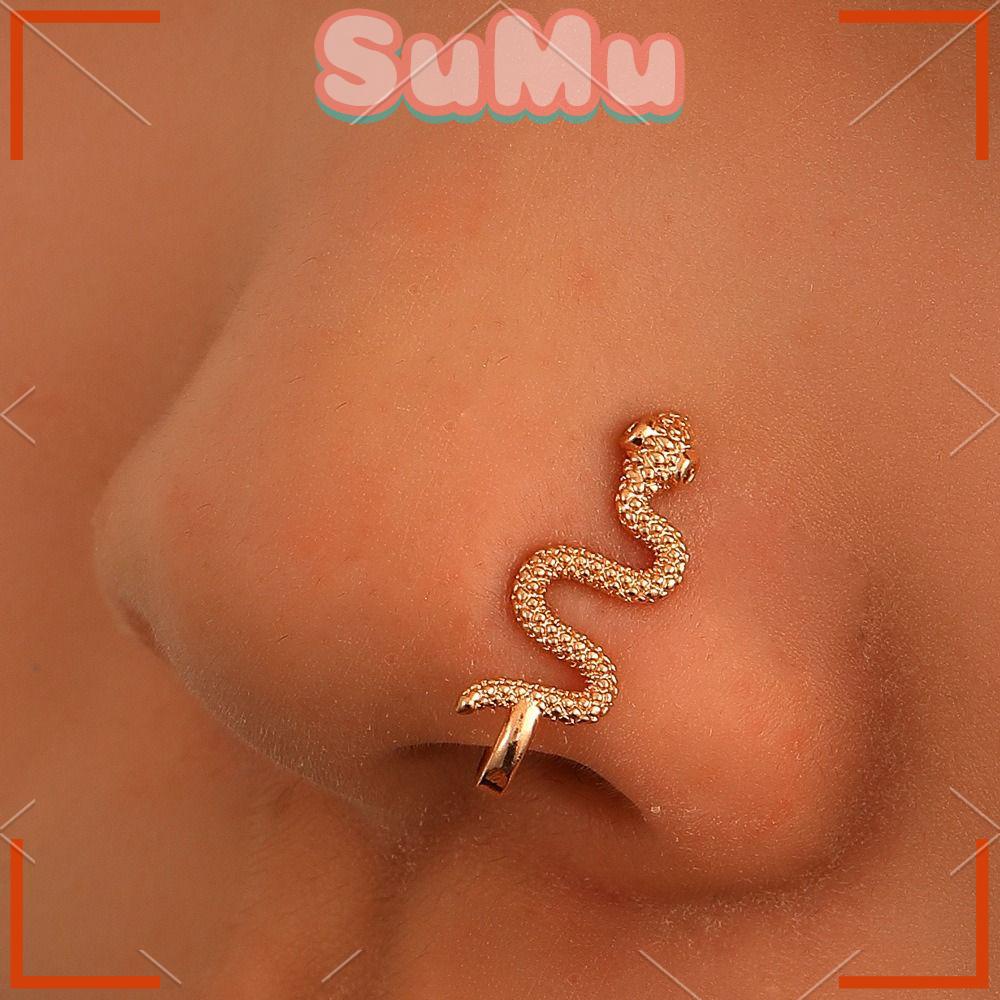 SUMU Khuyên Mũi Mạ Vàng Thanh Lịch Thời Trang Cho Nữ