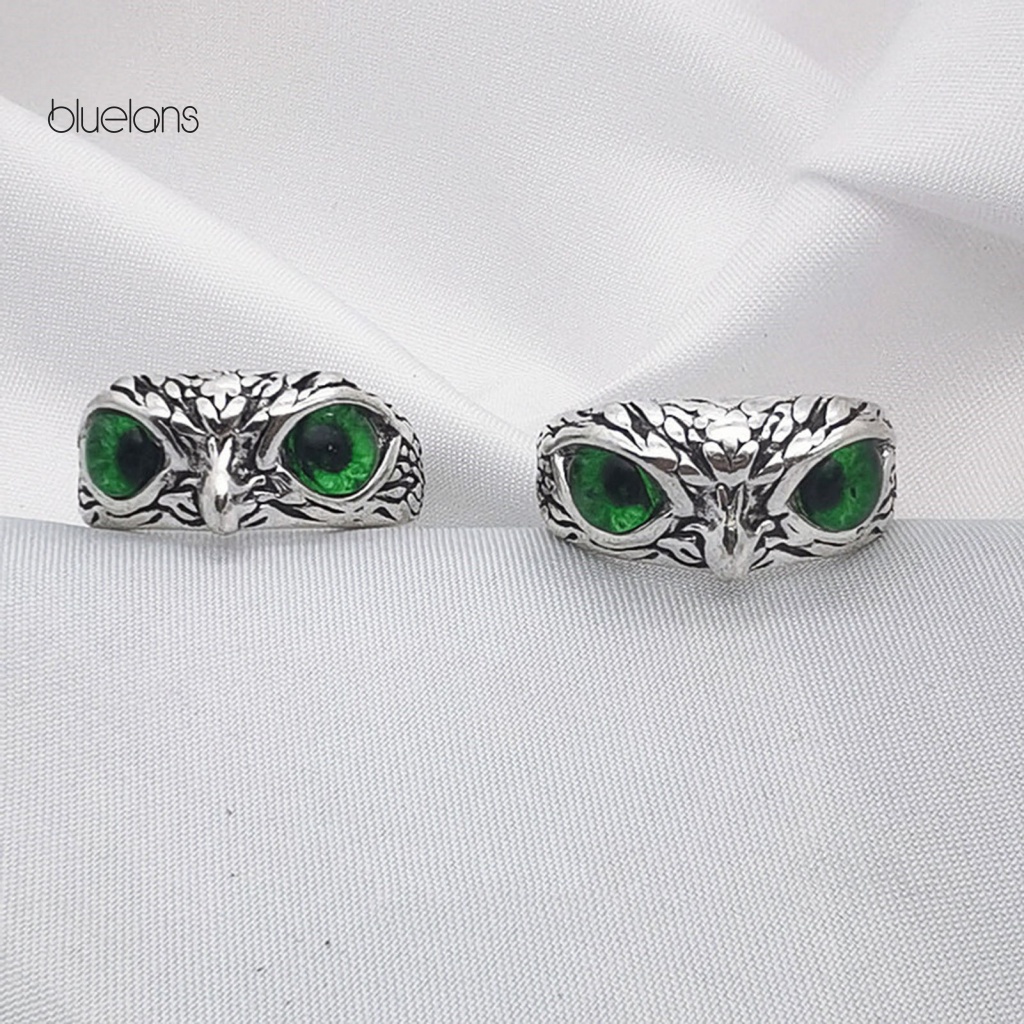 Nhẫn Đính Hôn Hình Cú Mắt To Siêu Nhẹ Đơn Giản Có Thể Điều Chỉnh Cho Nam Nữ