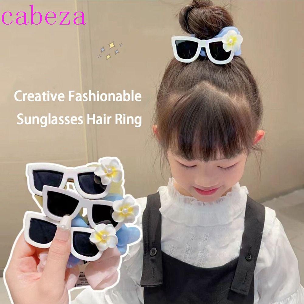 CABEZA Dây Buộc Tóc Vải Cỡ Lớn Phong Cách Hàn Quốc Ngọt Ngào Cho Nữ