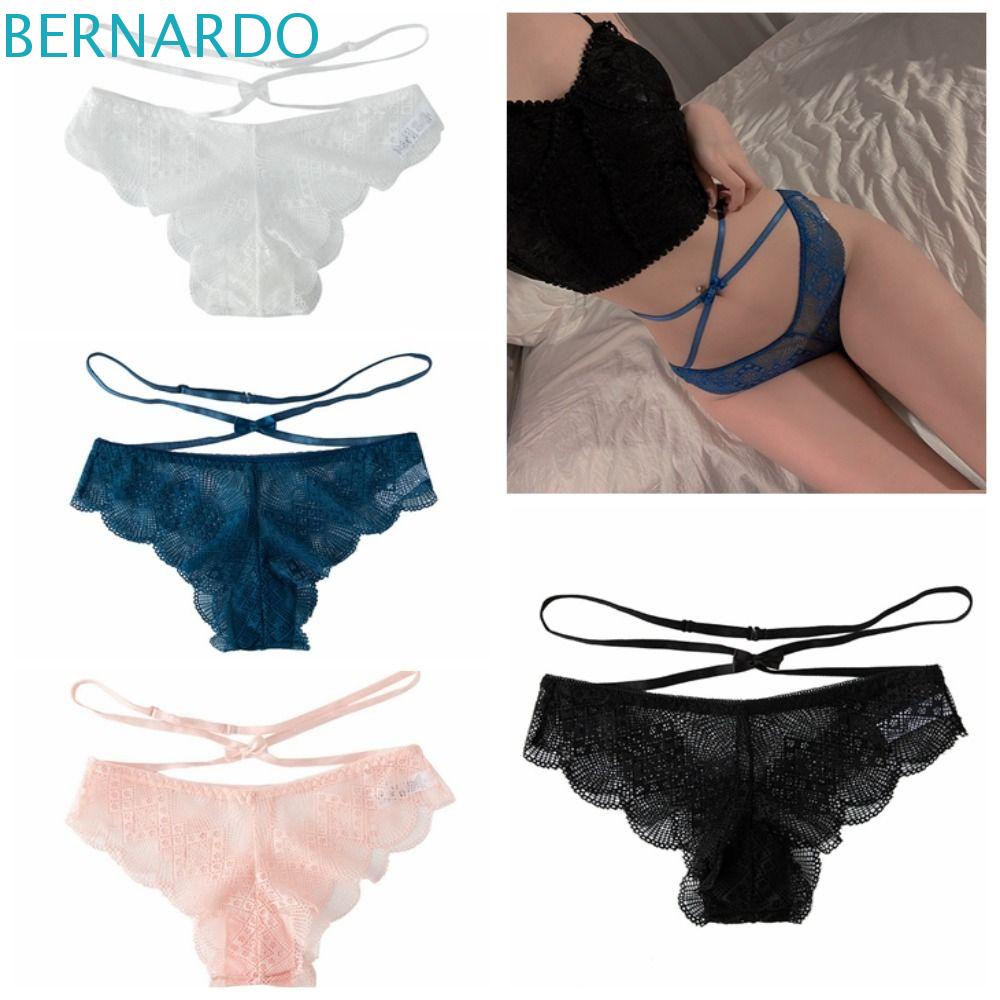 BERNARDO Quần Lót Chữ T Lưng Thấp Phối Ren Không Đường May Thoải Mái Thời Trang Cho Nữ