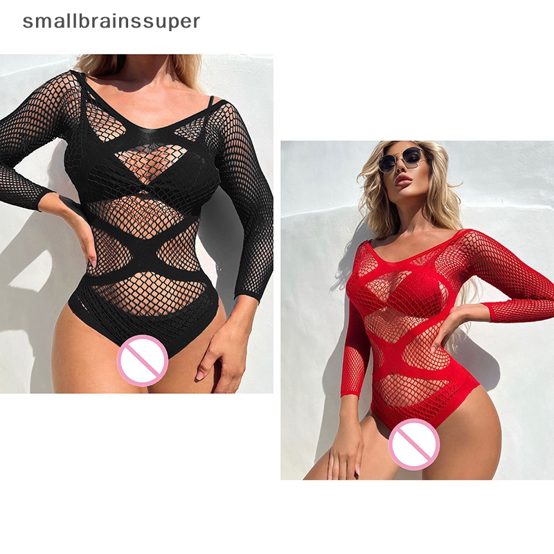 Bộ Áo Liền Quần Lưới Khoét Rỗng Ôm Dáng Gợi Cảm Thời Trang Cho Nữ SBS