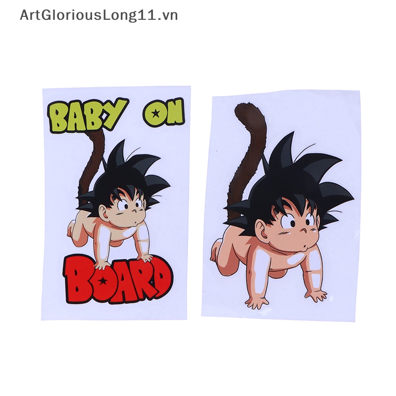 Miếng Dán Tường Vinyl Hình Biển Báo Baby on Board Trang Trí Xe Hơi / Xe Tải / Phòng Bé