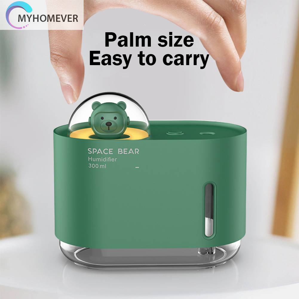 Máy Phun Sương Tạo Ẩm 300ML Có Đèn Nhiều Màu Sắc