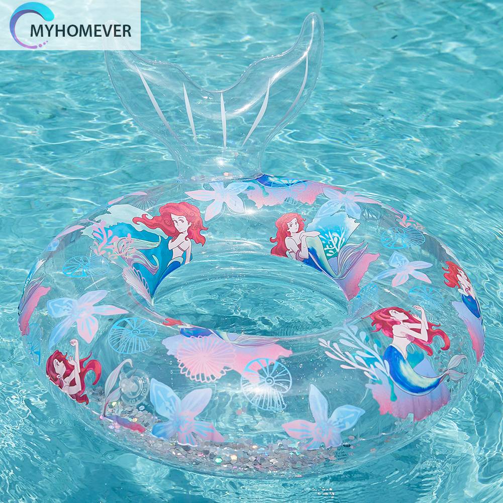 Phao Cứu Sinh PVC Đính Kim Sa Lấp Lánh Di Động Tiện Dụng Cho Bé