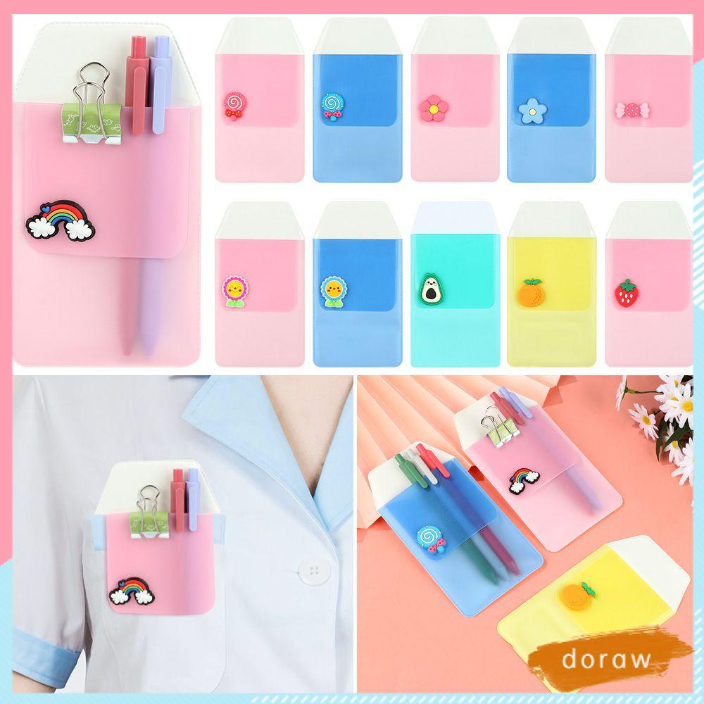 DORAW Túi Đựng Bút Bằng PVC Chống Rò Rỉ Tiện Dụng Ốp