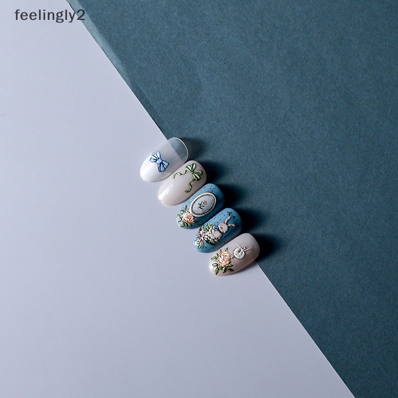 Miếng Dán Trang Trí Móng Tay Ba Chiều Diy Xinh Xắn