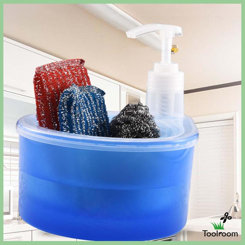 Bình Đựng Xà Phòng Dạng Lỏng 1000ml Kèm Giá Đỡ Xốp 2 Trong 1 Tiện Dụng Cho Khách Sạn / Quầ