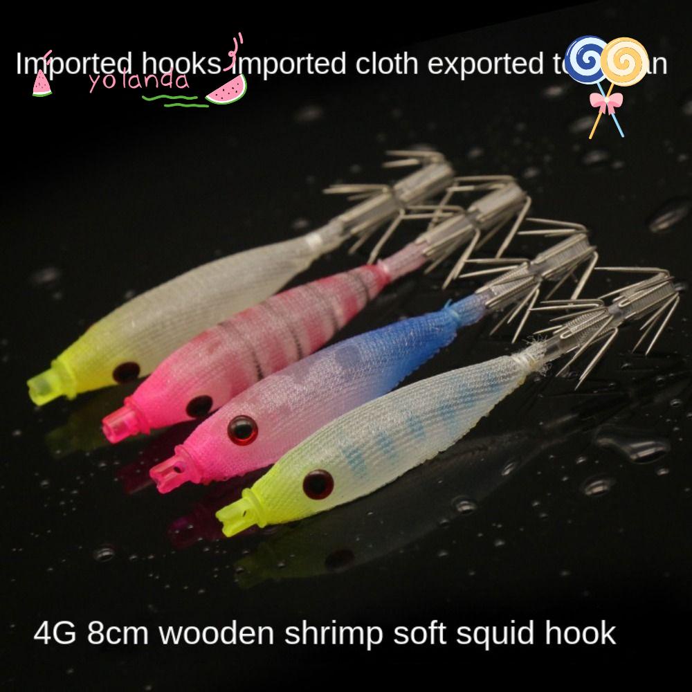 YOLA Ống Thổi Móc Mồi Câu Hình Bạch Tuộc 4g / 8cm 2023