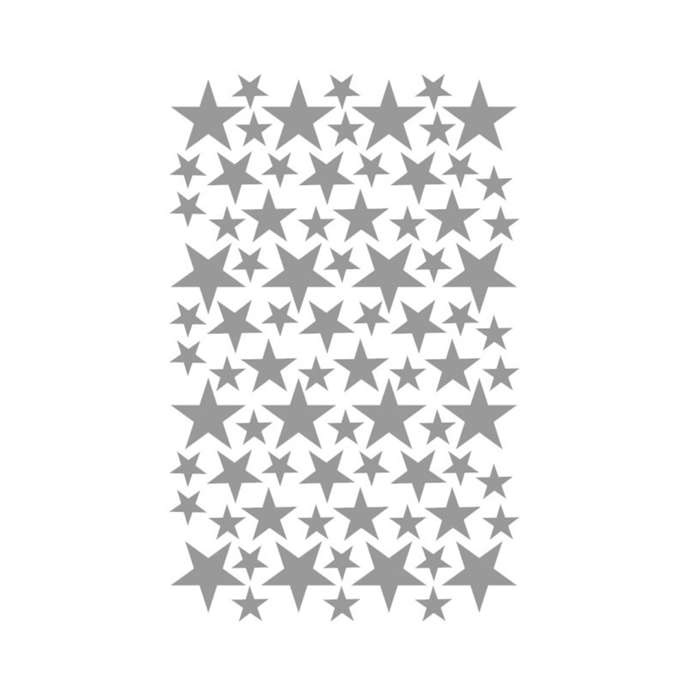 Set 39 Miếng Dán Tường Hình Ngôi Sao Năm Cánh Có Thể Tháo Rời Trang Trí Phòng Ngủ Cho Bé
