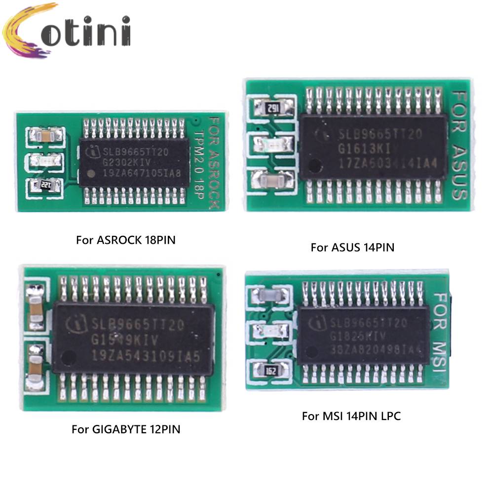 Mô Đun An Ninh Mini TPM 2.0 Cho Bảng Mạch ASUS / ASROCK / Gigabyte / MSI