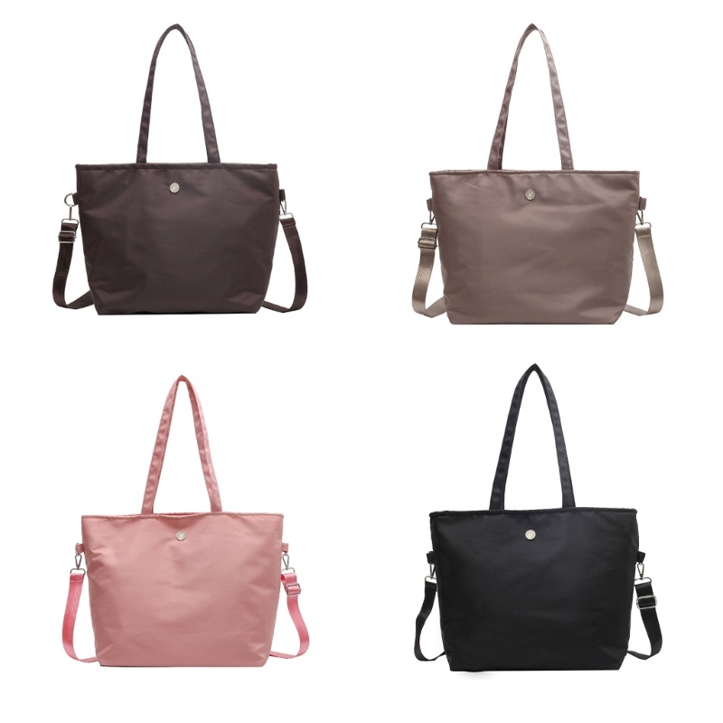 Túi Đeo Chéo Vai Bằng Nylon Sức Chứa Lớn Màu Sắc Đơn Giản Cho Nữ