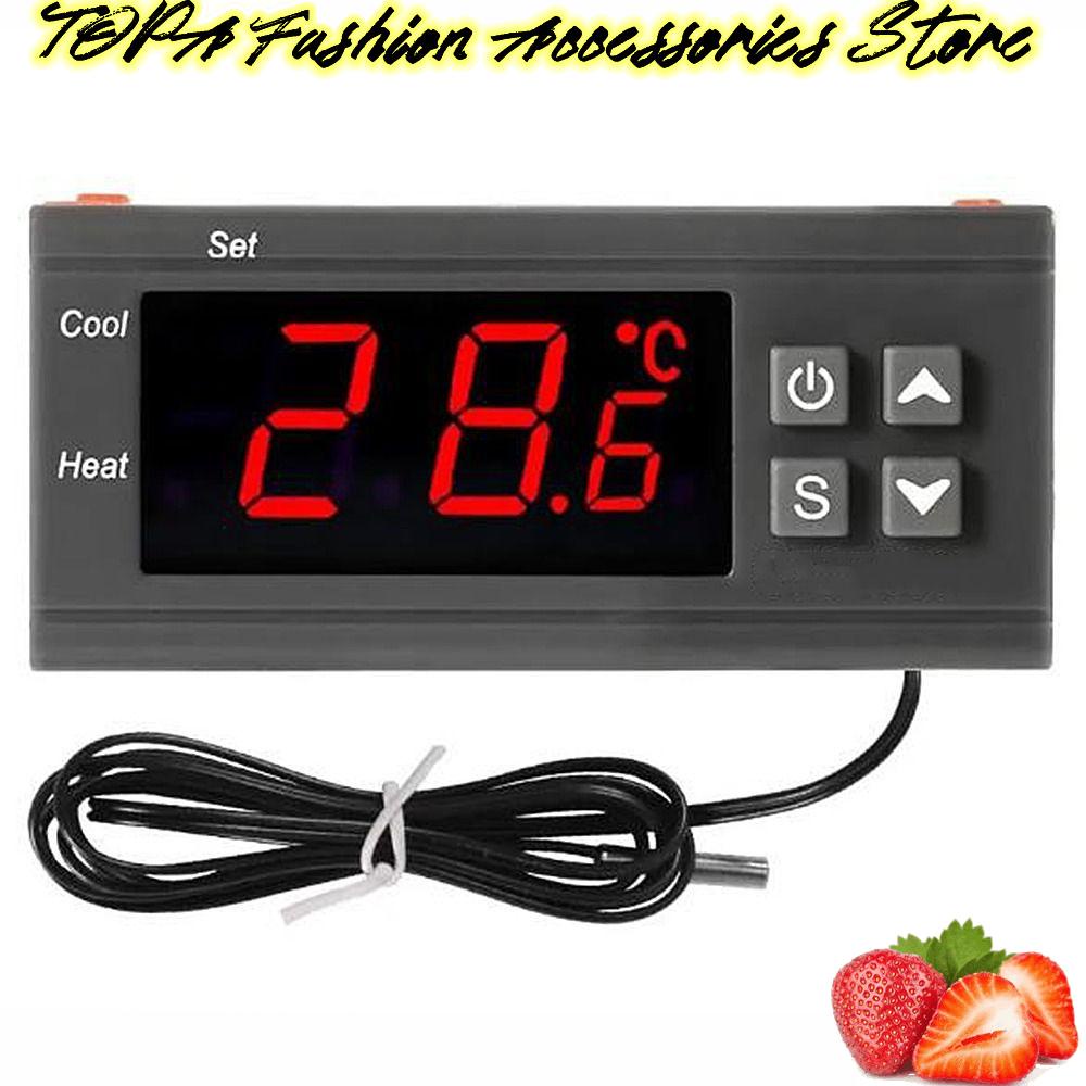 TOPABC1 1 Bộ Điều Khiển Nhiệt Độ Nhiệt Độ - 58~210°F Rơ Le Điều Nhiệt Kỹ Thuật Số STC 1000 110-220V - 50°C~99°C Bộ Điều Khiển Nhiệt Độ Cho Tủ Lạnh