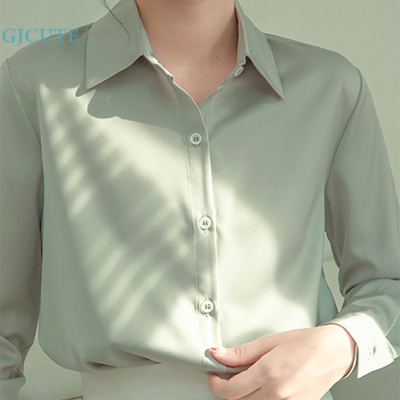 Áo Sơ Mi Dài Tay Phong Cách Pháp Cổ Điển Thanh Lịch Dành Cho Nữ