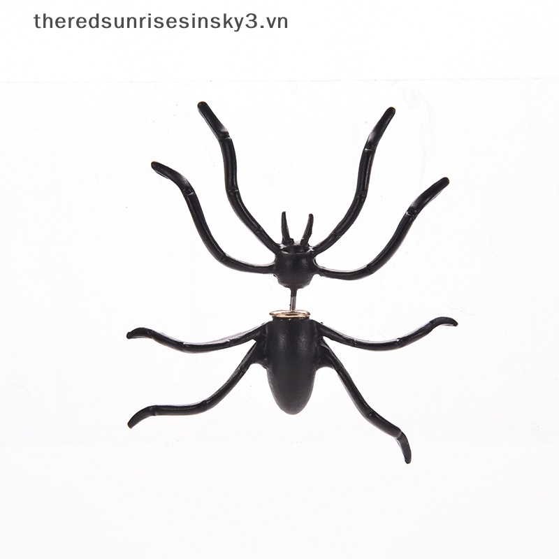 Bông Tai Hình Nhện Đen Thời Trang Cá Tính Cho Nữ