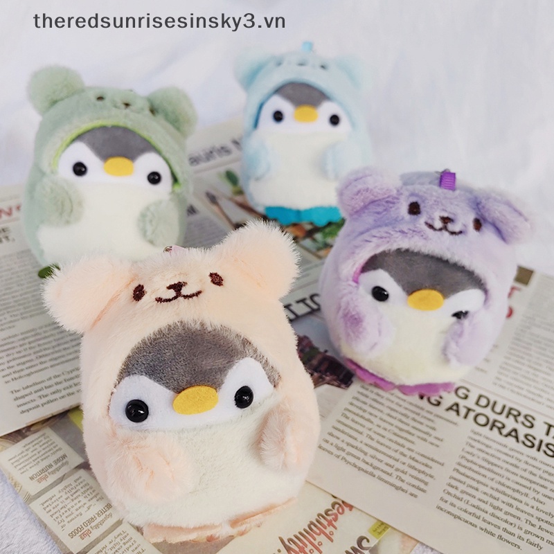 Móc Khóa Hình Chim Cánh Cụt Nhồi Bông Mềm Mại Đáng Yêu