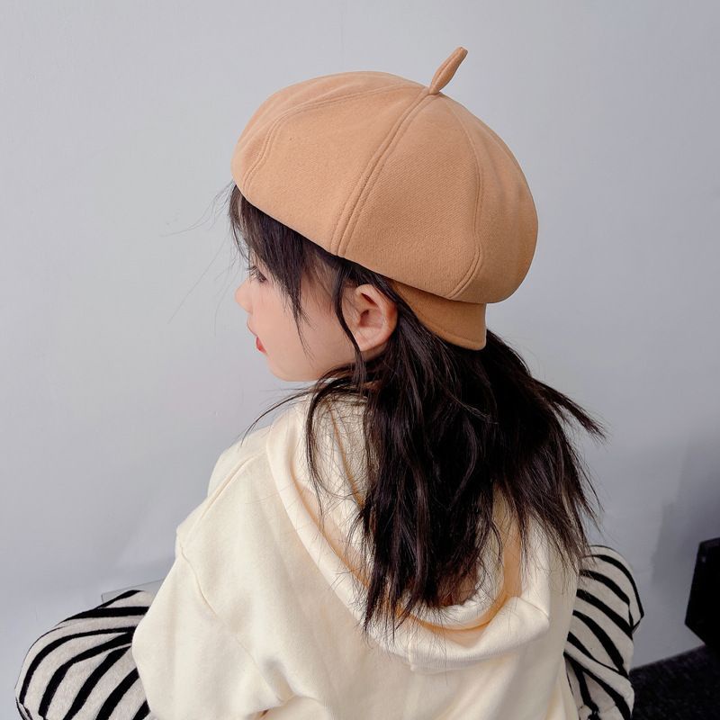 Michley Mũ beret Thời Trang Mùa Thu Cho Bé Gái