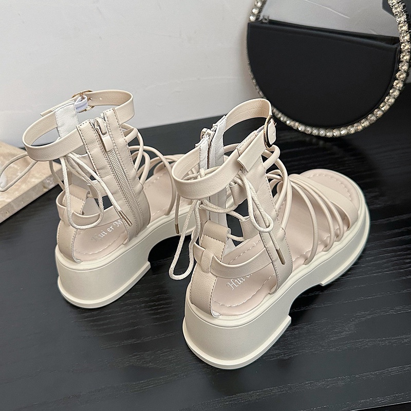 Giày Sandal Đế Phẳng Phong Cách Preppy Mùa Hè Kiểu Dáng Mới Có Khóa Cài Dày Dặn Cho Nữ RSVP
