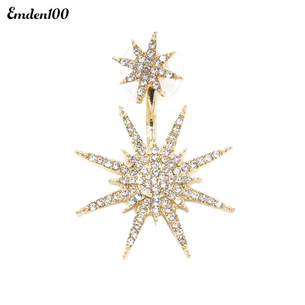 1 Bông Tai Đính Đá Thời Trang Nữ Tính