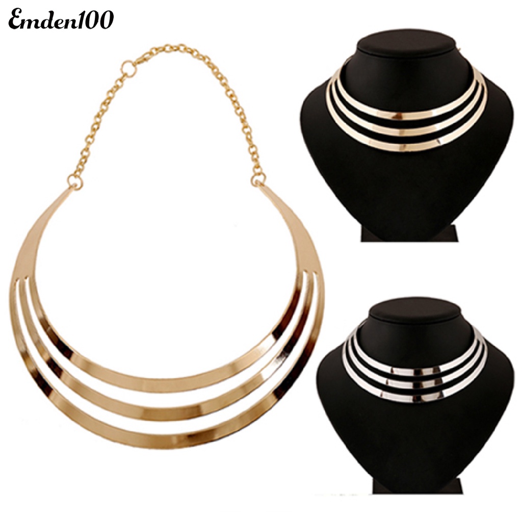 Vòng Cổ Nhiều Lớp Bằng Hợp Kim Chống Nước Độc Đáo Cho Đám Cưới