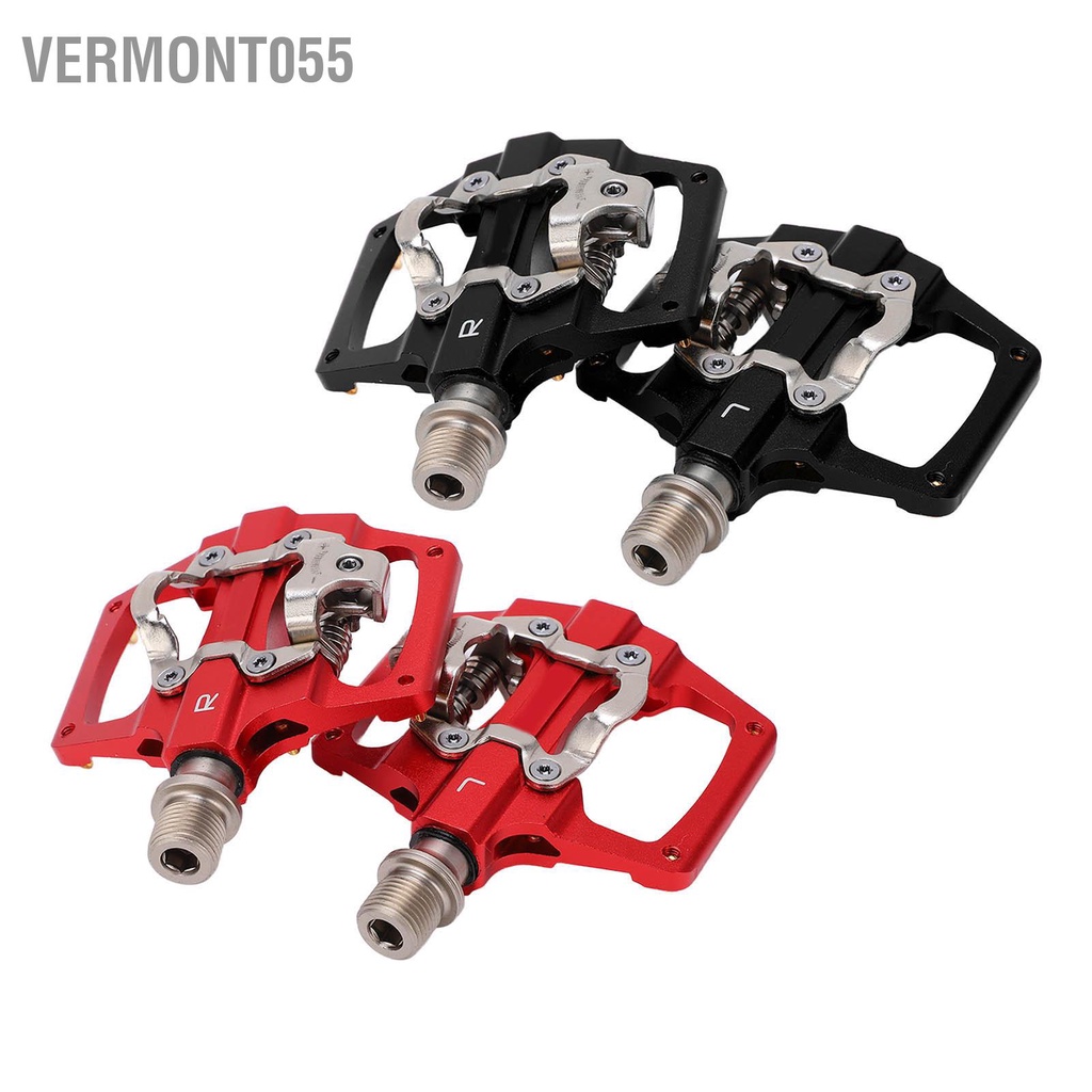 Vermont055 MEROCA 2 Mặt Nền Tảng Đa Năng Bàn Đạp Cho SPD Xe Kín Clipless Với Cleats Đi