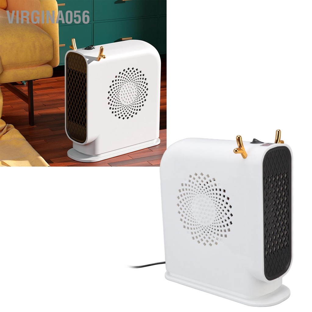 Virgina056 500W Không Khí Ấm ABS Nhiệt Tức Thời 360 Độ Chuyển Hướng Đôi Tắt Nguồn Bảo Vệ Gian Máy Sưởi Cho Gia Đình EU 220V