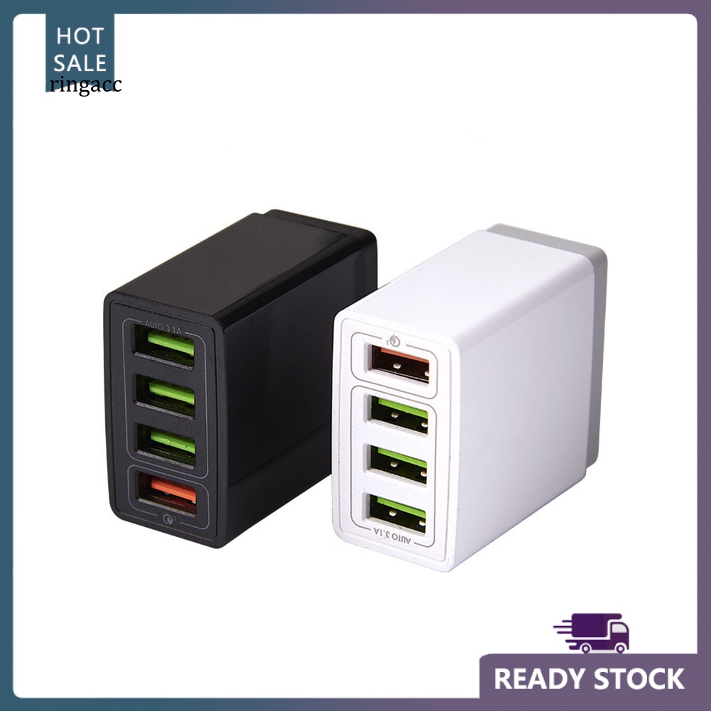 Cốc Sạc Nhanh QC 30 4 Cổng USB Cho Samsung Huawei