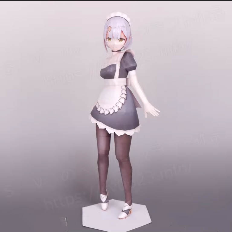 Mô hình giấy anime girl Anime Game  Noelle in Maid dress