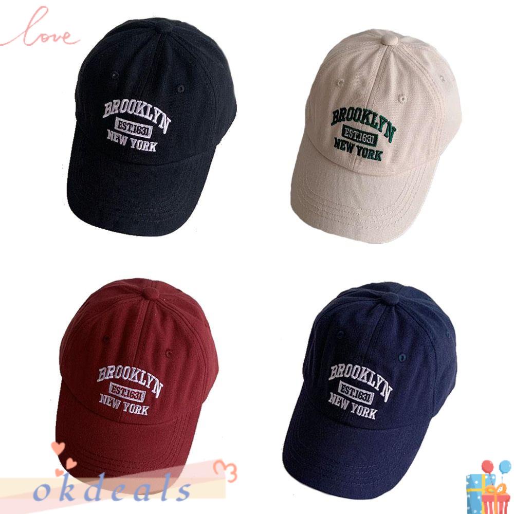 OKDEALS Mũ Lưỡi Trai Thêu Chữ Hoạt Hình Nhanh Khô Thời Trang Mùa Hè Cho Bé Trai Và Gái