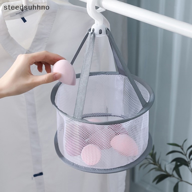 Túi Lưới Phơi Khô Cọ Trang Điểm Gấp Gọn Tiện Lợi hhno