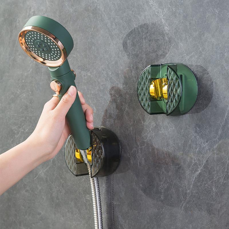 Giá Đỡ Đầu Vòi Hoa Sen Gắn Tường Tự Dính Có Thể Điều Chỉnh Không Cần Đục Lỗ Dành Cho Phòng Tắm