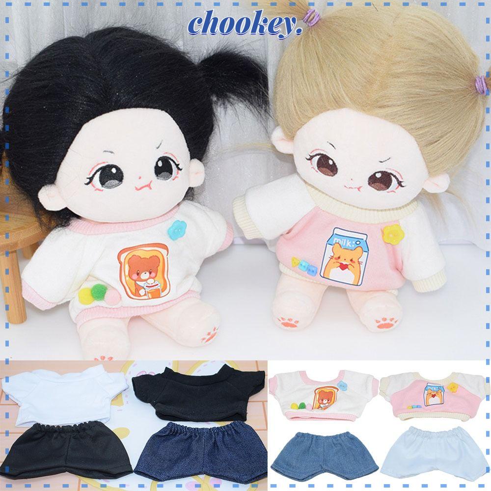 CHOOKEY Áo Thun + Quần Thời Trang Xinh Xắn Cho Búp Bê 20cm