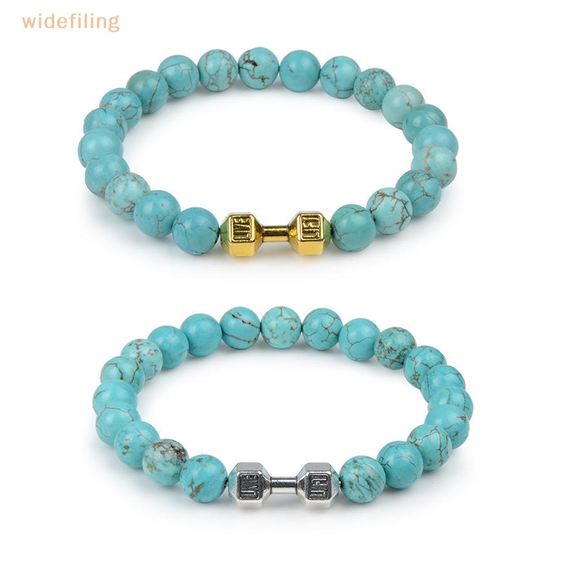 Vòng Đeo Tay Chuỗi Hạt Mặt Hình Quả Tạ Thời Trang Dành Cho Nam Và Nữ