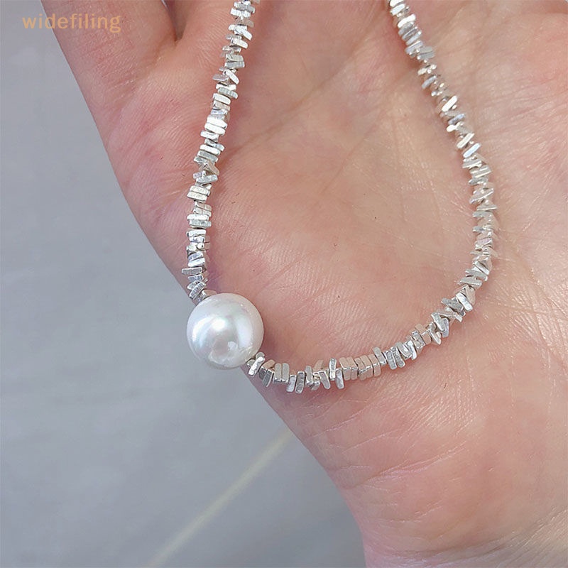 Vòng Tay Chuỗi Hạt Ngọc Trai Màu Bạc Phong Cách Vintage Thời Trang Cho Nữ