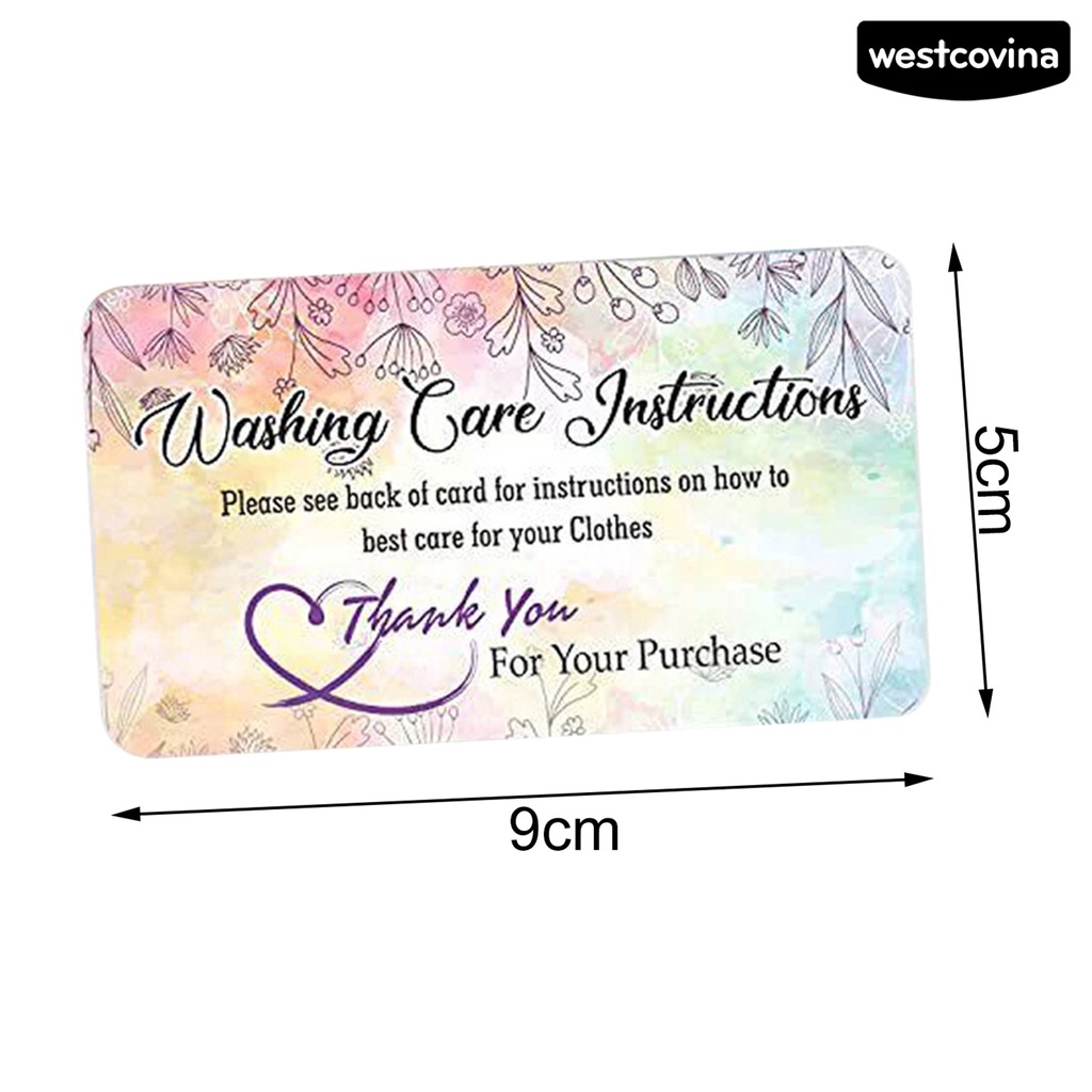 [WSTN] [WSTN]✎Set 50 Thẻ Giặt Đồ Mini Chăm Sóc Quần Áo