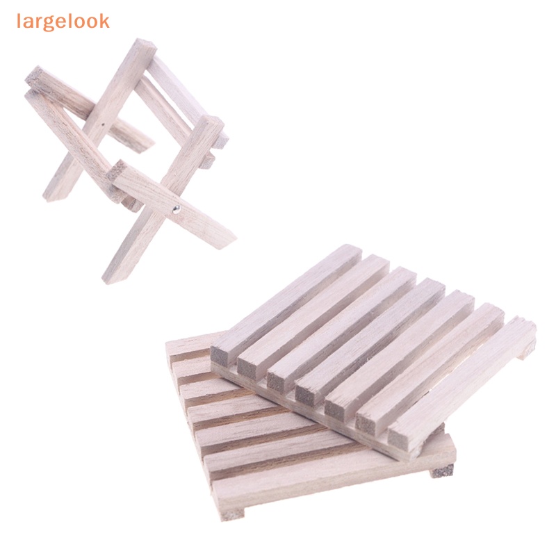 Đồ trang trí Ghế Bãi Biển Mini Bằng Nhựa Resin Cho Nhà Búp Bê