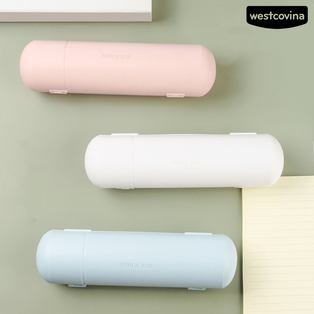 [WSTN] [WSTN]✎Hộp Đựng Bút Bằng PP Mịn Chống Nước Có Khóa Cài Thiết Thực Dành Cho Gia Đình