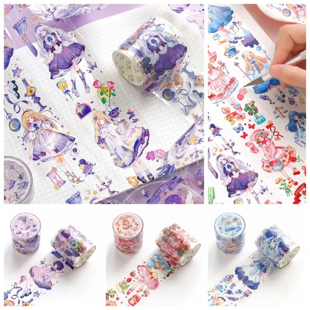 MMLUCK Cuộn Băng Keo Họa Tiết Hoạt Hình Trang Trí Album Thủ Công DIY