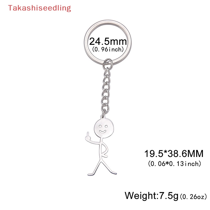 Móc Chìa Khóa Bằng Thép Không Gỉ Họa Tiết Graffiti Dễ Thương